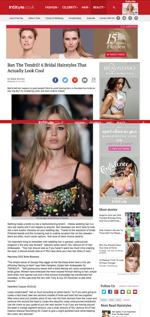 Bridal Hair Ideas For Weddings Instyle Uk Daniel Galvin