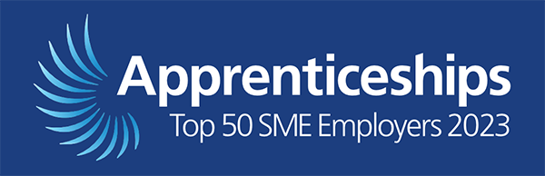 apprenticeships top 50 sme employers 2023 logo